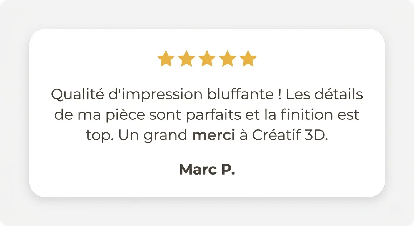 avis 3 pour kreativ 3D