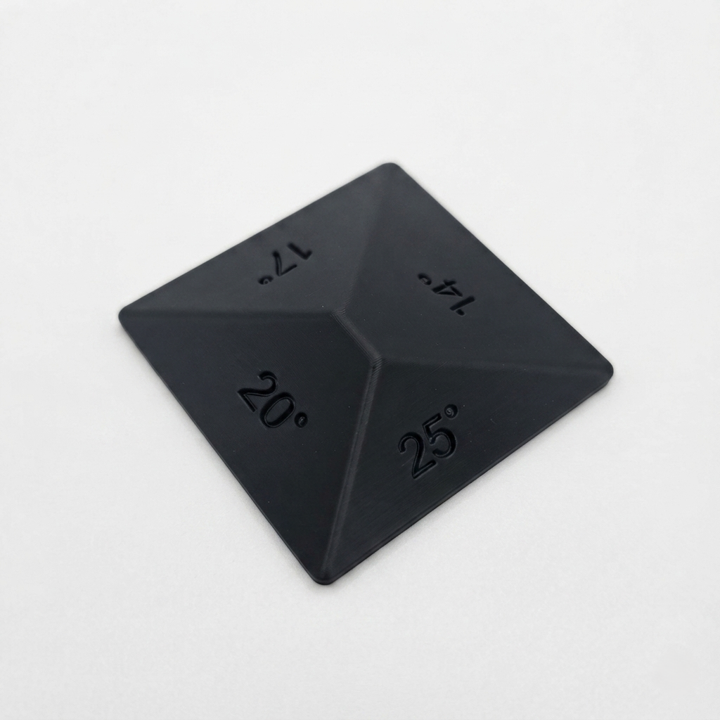 guide d'affûtage 4 angles PETG pavé pyramidal