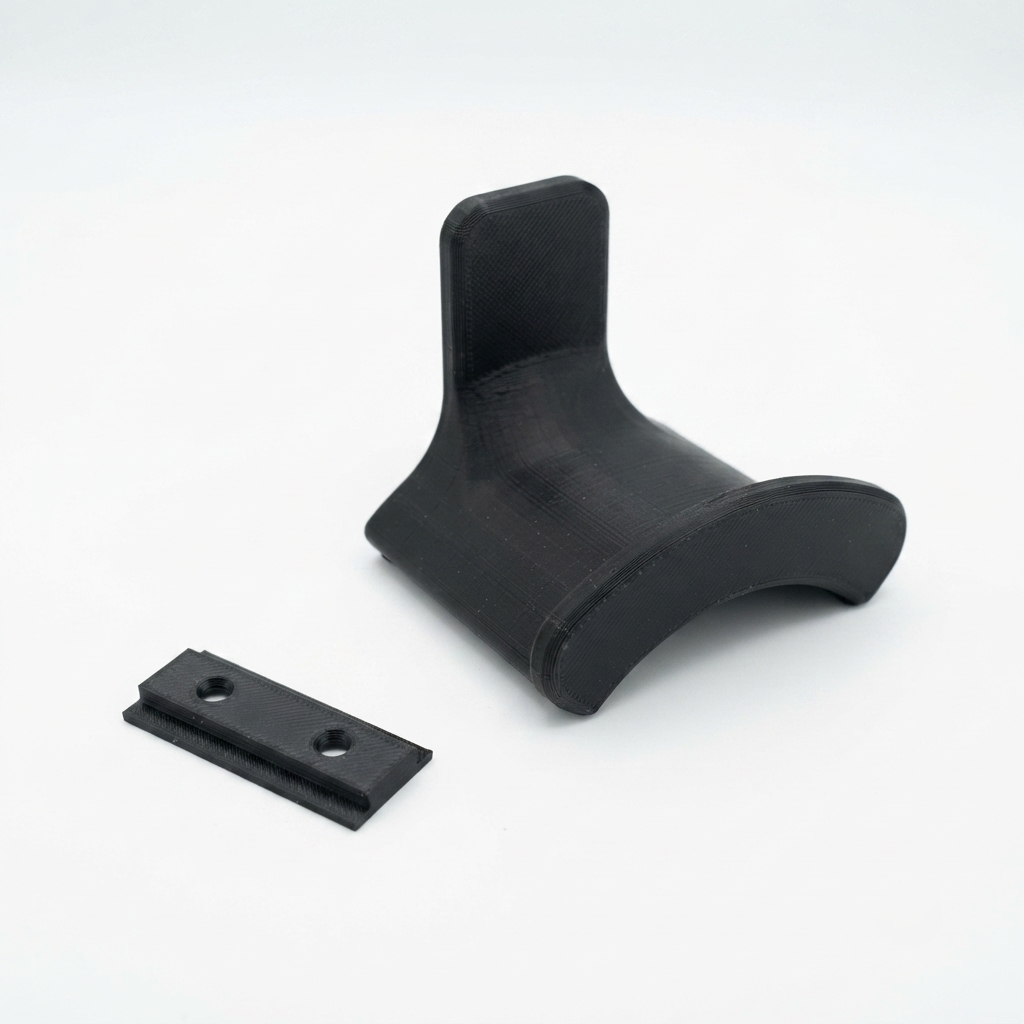 porte-casque mural PETG fixation vis ou scotch
